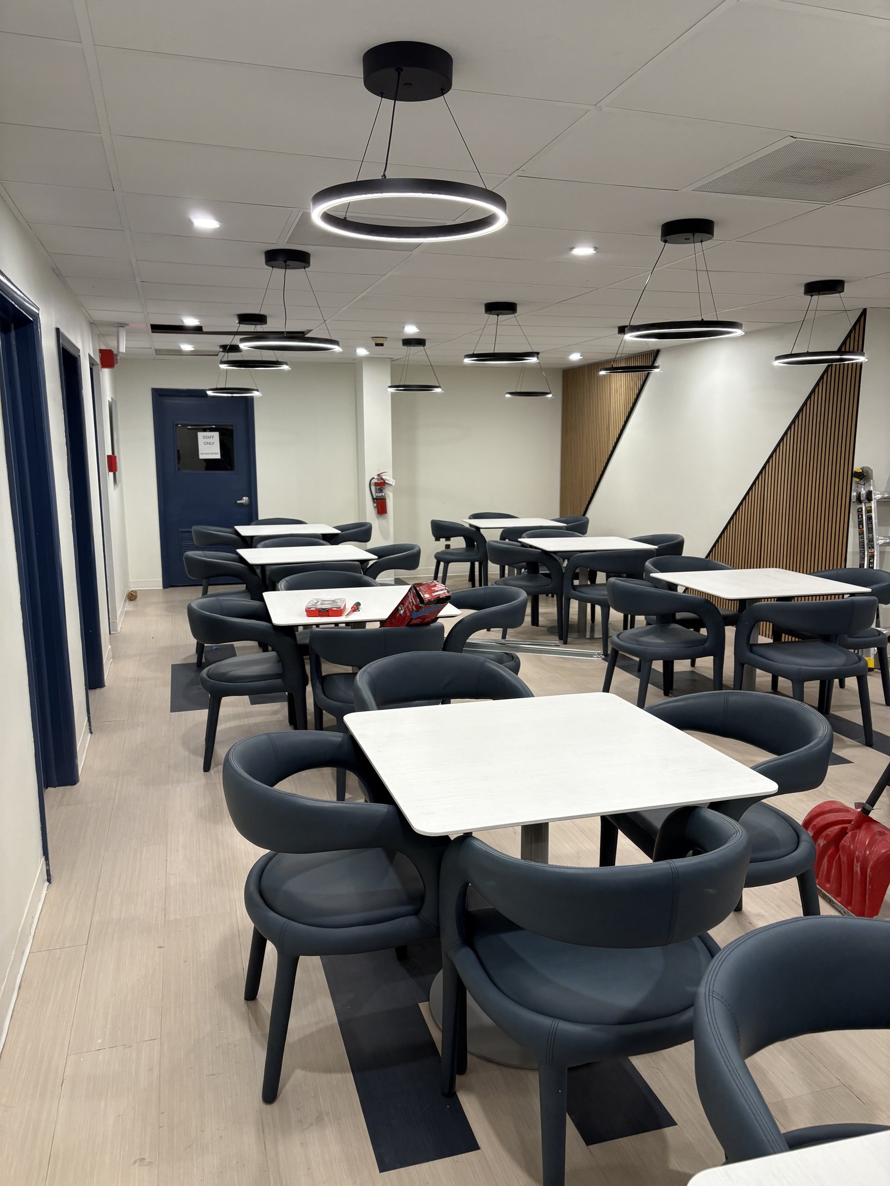 Finished cafe space at behavioral health facility